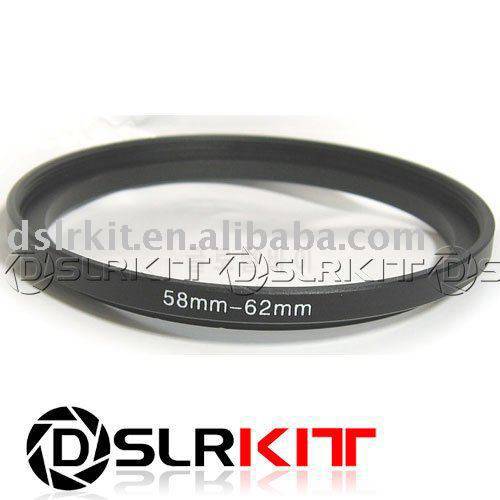 High Quanlity 58mm-62mm 58-62 mm Step Up Filter Ring Stepping Adapter