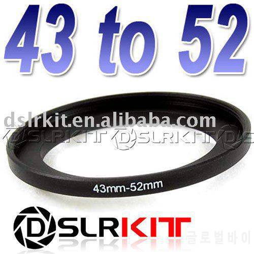 43mm-52mm 43-52 mm 43 to 52 Step Up Ring Filter Adapter