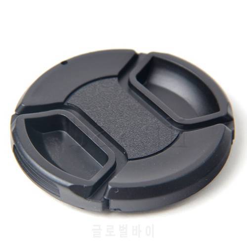 MLLSE 1PCS 58mm Center Pinch Snap on Front Cap with Cord for canon nikon sony Lens DA101