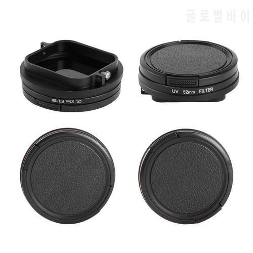 58mm CPL UV Gradient Colour Starlight Lens Filter + Adapter + Lens Protector for GoPro Hero 3 5 Action Camera Accessory