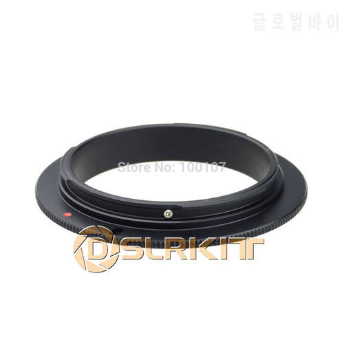 Black Alumium 49mm Macro Reverse Adapter Ring for CANON EF Mount
