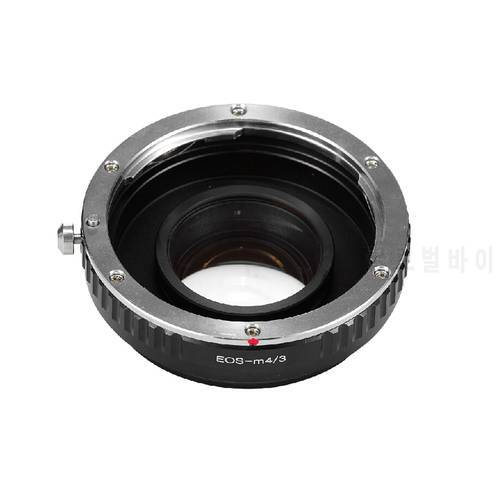 Focal Reducer Speed Booster Turbo Lens Adapter for Canon EF EOS Lens to m4/3 mft GF5 GF6 GX1 GX7 EM5 GH4 GH3 BMPCC