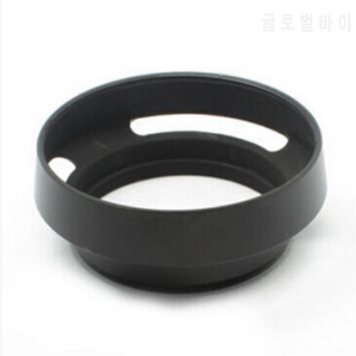 Promotion 37mm lens hood Metal Vented Lens Hood 37mm Filter Thread for Leica Samsung Panasonic MH-37 black free shipping