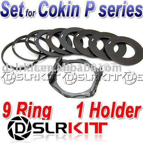 9 Ring Adapter + Filter Holder set for Cokin P series