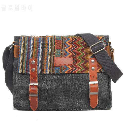 Muchuan 6007 New colorful ethnic style shoulder bag laptop backpack life accessories canvas bag