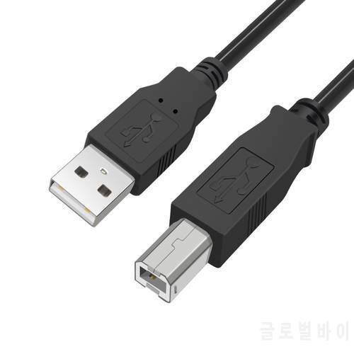 USB 2.0 Printer Cable Type A Male to B Male Scanner Sync Data Cable 1.5M for Laser Inkjet Printer Duplicating Machine HP Canon