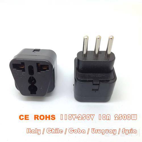CE ROHS Universal POWER Travel Adapter Plug for ITALY CHILE URUGUAY COBA