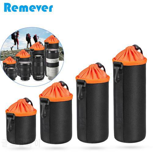 New Waterproof Protective Case Bags for Camera Lens Portable Drawstring Bags Cover for Canon Nikon Sony SDLR Camera Lens
