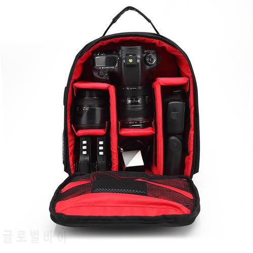 Video Photo HUWANG Digital Camera Shoulders Padded Backpack Bag Case Waterproof Shockproof Small Bags For Canon For Nikon Sony