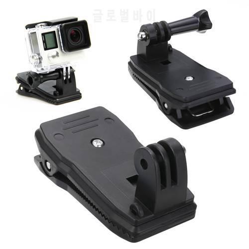 Universal Camera 360 Degree Rotating Hat Mount Backpack Quick Release Clip + Screw for Go Pro Hero Sports Action Cameras