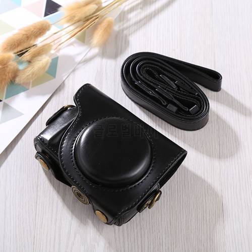 PULUZ Full Body Camera PU Leather Case Bag with Strap for Canon G9X / G9X II Camera Protective Bag
