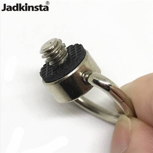 Jadkinsta Metal D Ring Camera Screw Adapter DSLR 1/4 Connector Camera Shoulder Strap Quick Release Plate Screw Camera Accessory
