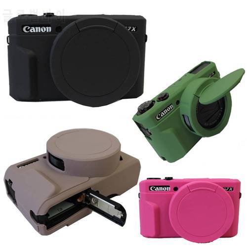 New Soft Camera Silicone Case Rubber Protective Body Cover bag Skin for Canon G7XII G7X Mark 2 Camera case bag