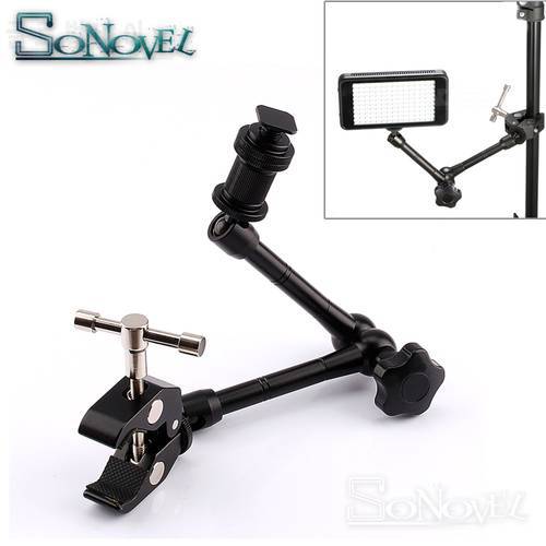 7inch 11inch Adjustable Friction Articulating Magic Arm + Super Clamp For DSLR LCD Monitor LED video Light Camera Accessories
