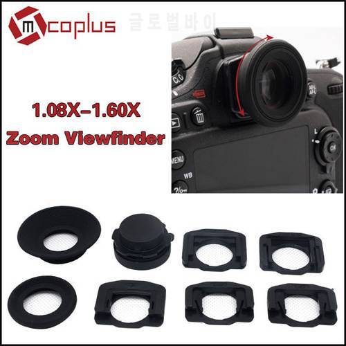 Mcoplus 1.08x-1.60x Zoom Viewfinder Eyepiece Magnifier for Nikon D7100 D7000 D5300 D5100 D3300 D3100 D800 D750 D600 D90 D80 D60