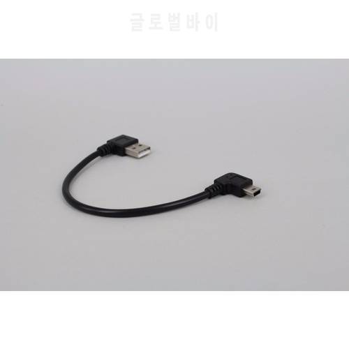 100PCS/LOT Wholesale Mini USB B 5 pin Male Angled 90 Degree to USB Type A Male Data Cable