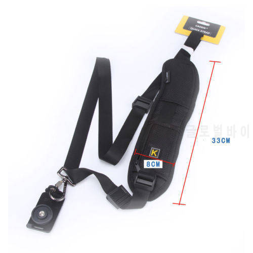 Free Shipping camera accessoties, High quality Quick Release Single Shoulder Sling Black Belt Strap for Digital SLR DSLR Camera