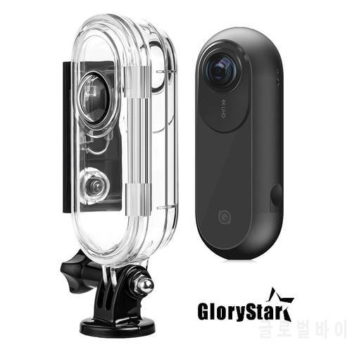 GloryStar 30M Waterproof Underwater Protective Case Diving Housing for Insta 360 GO 2 Action Sport Camera Accessory