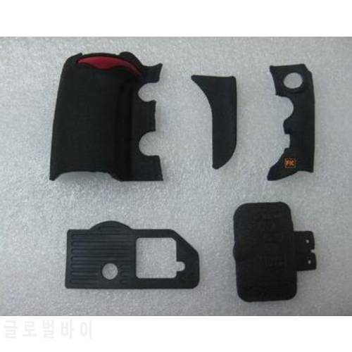 D700 5 PIECE FRONT/REAR/ GRIP RUBBER with USB rubber SET NEW REPAIR PARTS OEM For NIKON