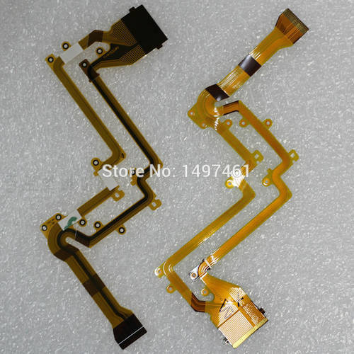 2PCS LCD hinge rotate flexible cable FPC parts for Pansonic HC-V100 HC-V110 HC-V130 HC-V210 V100 V110 V130 V210 camcorder