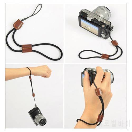 Universal Luxury Leather Wrist strap Camera wrist rope For Panasonic DMC-ZS40 ZS50 ZS60 LX100 GM1 GX7 LX7 GF7 GF8 GF5 GF6 GF2
