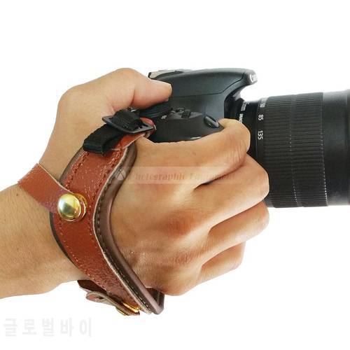 New DSLR Camera Hand Wrist Strap Leather Handmade for Canon Nikon Sony Pentax Fujifilm Leica Camera