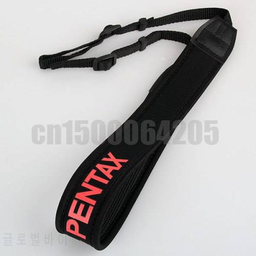 1pcs camera Elastic red shoulder strap Neoprene Neck Strap for Pentax K20D K200D K100D K5 K3