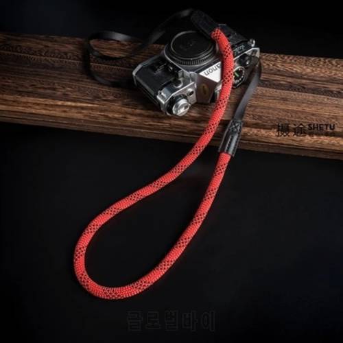 Adjust85-185cm hand-woven Nylon rope Shoulder Neck Strap Belt for DSLR Digital Camera Leica Canon Fuji Nikon Olympus Pentax Sony