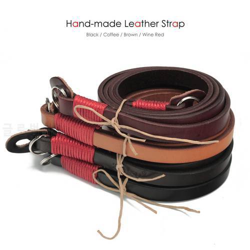 Superior Handmade Genuine Leather Cowhide DSLR Neck Shoulder Camera Sling Belt Strap for Canon Nikon Sony FUJI Fujifilm