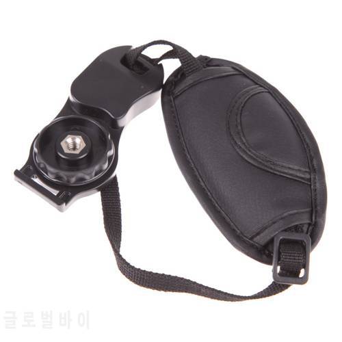 ALLOYSEED Black Hand Grip Camera Strap PU Leather Hand Strap For Sony Olympus Nikon Canon EOS D800 D7000 D5100 D3200 Dslr Camera