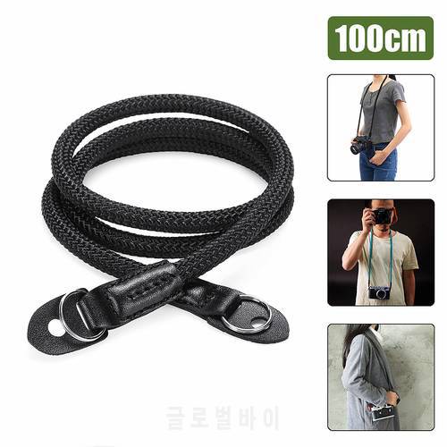 HandMade Rope Camera Strap Leather Braided Shoulder Neck Strap Blet for Leica Sony Digital Camera Sport Action Camera Hand Rope