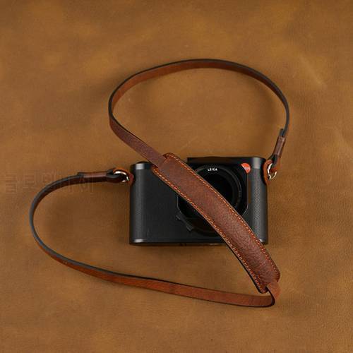 [AYdgcam] Handmade Genuine Leather Camera Strap Camera Shoulder Sling Belt For Canon Nikon Sony FUJI Fujifilm Leica Pentax