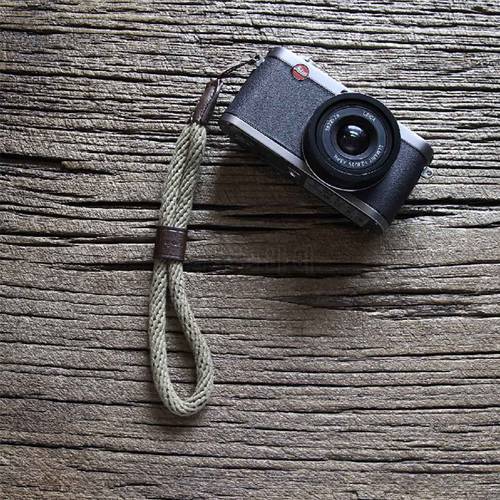 cam-in WS024 4100-4109 1cm Diameter Cowskin & Cotton tape Camera Wrist Strap Leather DSLR spire lamella Hand Belt 27.5cm length