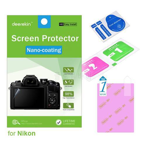 Deerekin HD Nano-coating Screen Protector w/ Top LCD Film for Nikon D7200 D7100 D850 D810 D800 D750 D780 D610 D600 Camera
