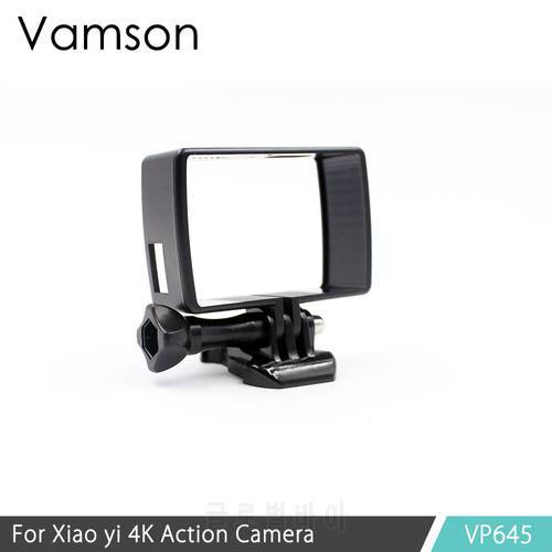 Vamson for YI 4K Housing Side Mount Protect Frame Case for Xiaomi YI 4K Action Camera 2 With Mount Base and Screw VP645