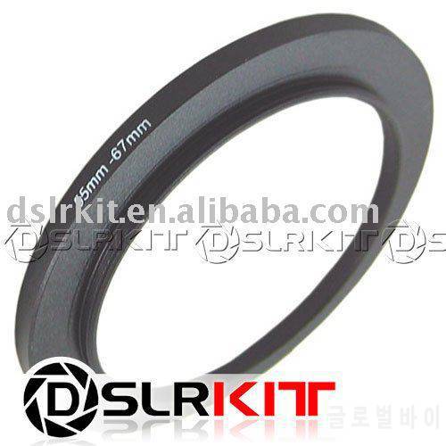 Aluminum Black 55mm-67mm 55-67 mm Step Up Filter Ring Stepping Adapter