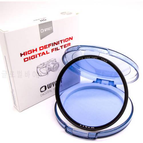 Wyatt Natural Night Clear-Night Anti-Light Damage Optical Glass Filter ( Light Pollution Filter ) 67/72/77/82mm For Option