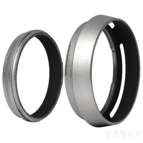 Top Deals Filter Adapter Ring + Aluminum metal Lens Hood for Fujifilm Fuji FinePix X100 Replace LH-X100 LF91