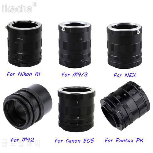 Camera Macro Extension Tube Ring For M42 for Canon Nikon Pentax Olympus M4/3 for NEX