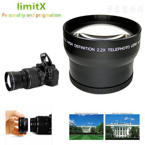 2.2x magnification Telephoto Lens for Panasonic LUMIX FZ300 FZ330 FZ200 FZ150 FZ100 FZ60 FZ62 FZ48 FZ47 FZ45 FZ40 FZ7 FZ8 Camera