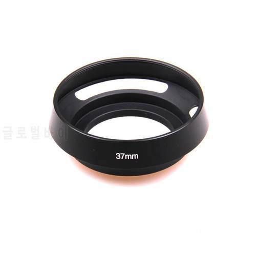 37mm Screw-in metal tilted vented Lens Hood For Fujifilm Olympus Panasonic Canon Sony Nikon camera Lens