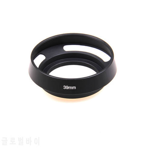 39mm Screw-in metal tilted vented Lens Hood For Fujifilm Olympus Panasonic Canon Sony Nikon camera Lens