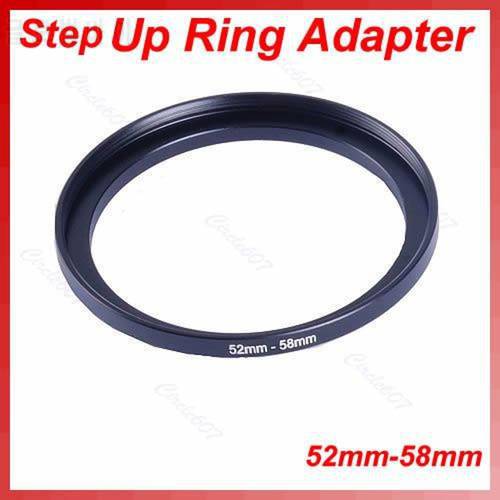 OOTDTY 1PC Metal 52mm-58mm Step Up Filter Lens Ring Adapter 52-58 mm 52 to 58 Stepping