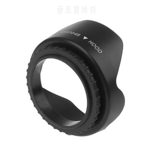 Camera Lens Hood 49mm Lens Hood Bayonet petal Reversible Lens hood For Nikon Canon Sony DSLR Lens