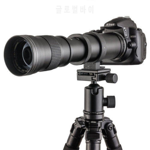 420-800mm F/8.3-16 Telephoto Zoom Lens + T Mount for Pentax PK K3 K5 K7 K20D K200D