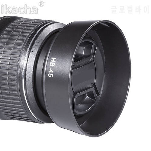 HB-45 HB 45 HB45 Lens Hood For Nikon D3100 D5100 D5200 D3200 18-55mm DX / f/3.5-5.6G VR SLR Camera Lens