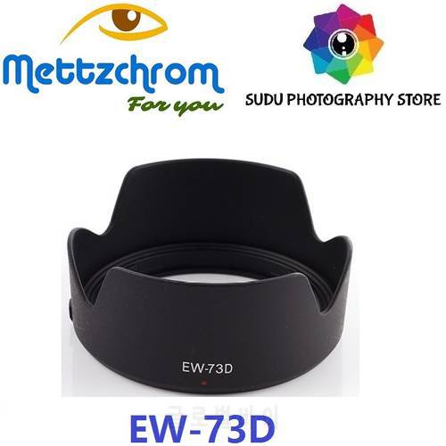 Mettzchrom Lens Hood Sunshade for EW-73D Canon 80D DSLR EF-S 18-135mm f-3-5-5-6 IS USM EW73D