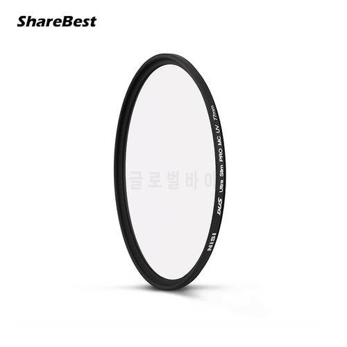 NISI 40.5 95 86 43 46mm MC UV Filters Ultra-thin Double Sided Multi-coated Filters high quality Japanese optical glass