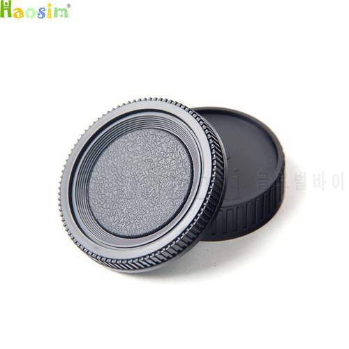 Camera Lens Body Cover + Rear Lens Cap Hood Protector for Minolta MD MC SLR Camera and Lens
