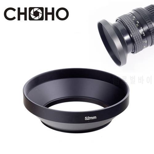 Camera Lens Hood Metal Wide Angle 49mm 52mm 58mm 55mm 62mm 67mm 72mm 77mm 82mm Screw-in Lente Protect For Canon Nikon Sony Leica